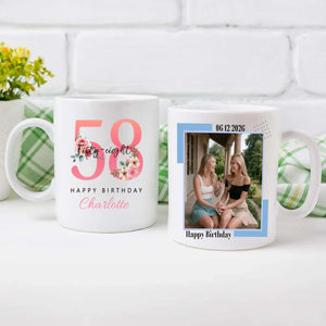 Personalized 58th Birthday Mug – Bringing Warmth, Elegance, and Sweet Memories - 89Prints