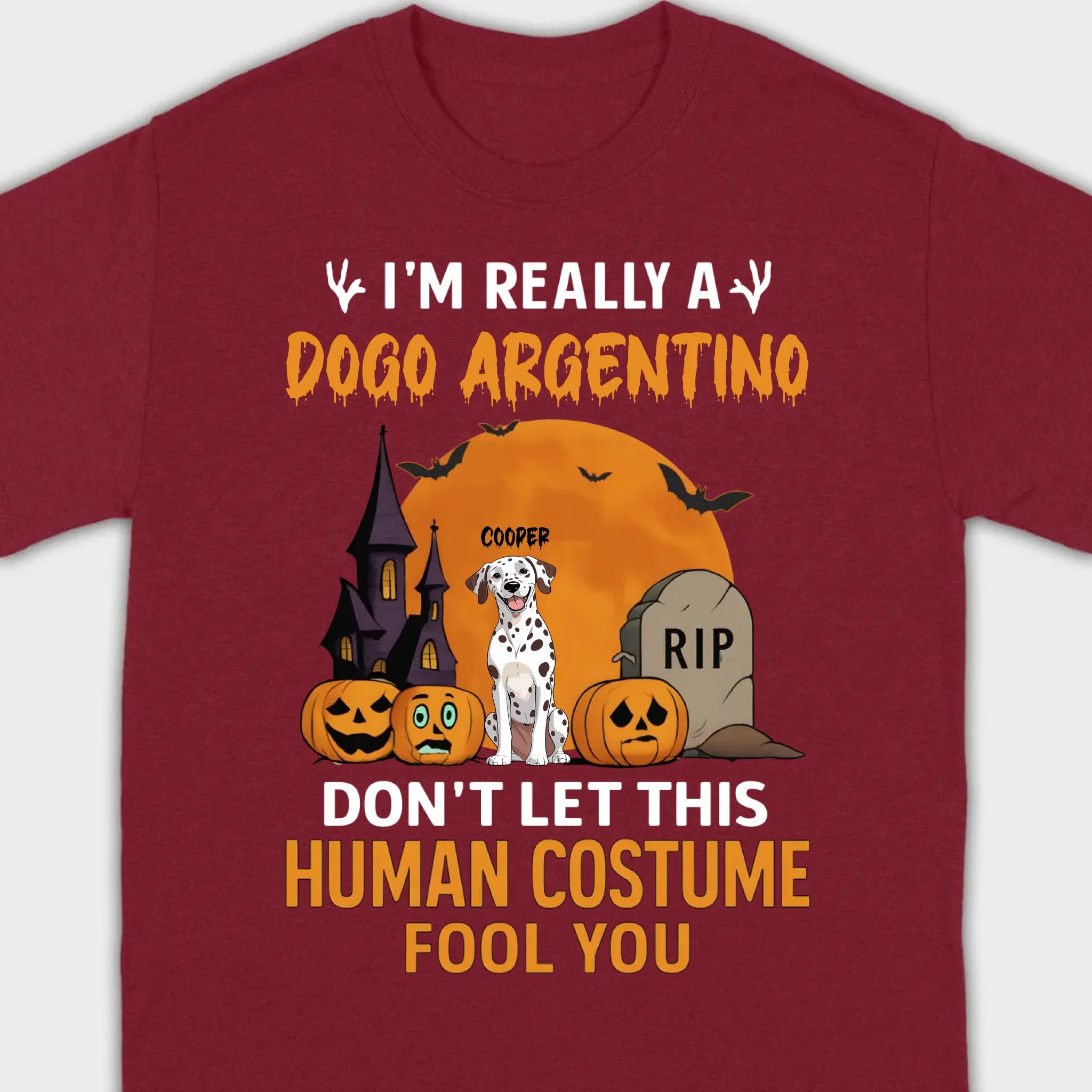 Funny Personalized Dog Halloween Shirt | Custom Spooky Quote Tee - 89Prints