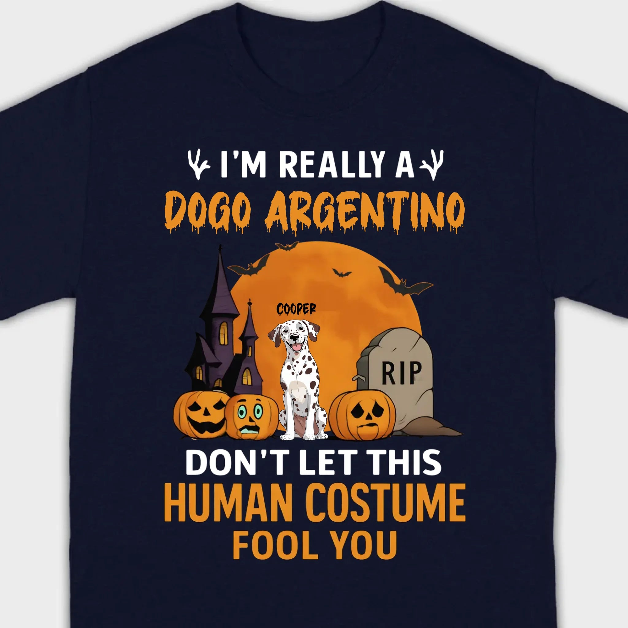 Funny Personalized Dog Halloween Shirt | Custom Spooky Quote Tee - 89Prints