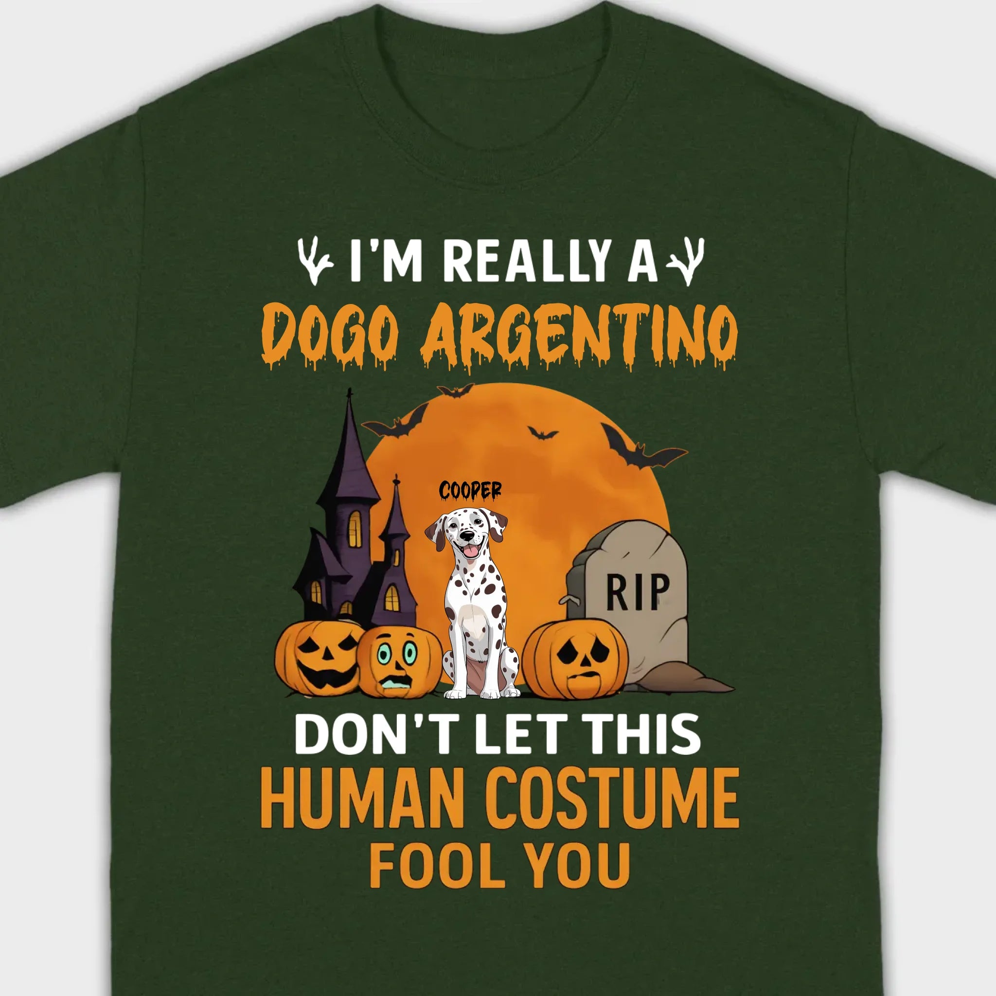 Funny Personalized Dog Halloween Shirt | Custom Spooky Quote Tee - 89Prints