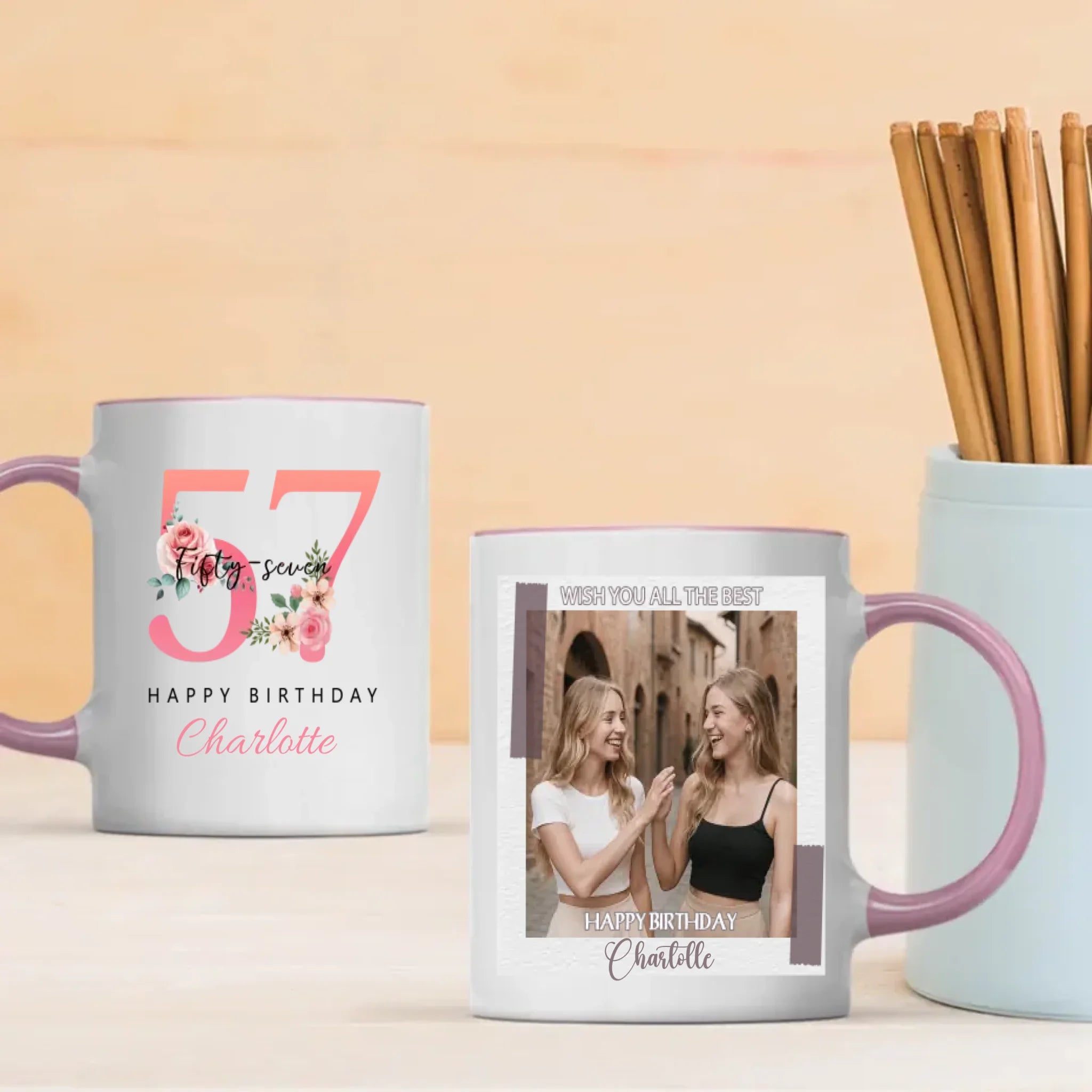Personalized 57th Birthday Mug – A Heartfelt Gift That Says Wish You All The Best - 89Prints