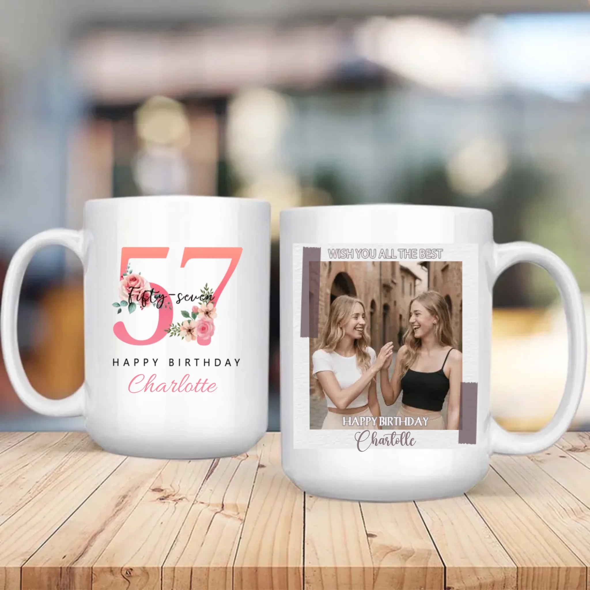 Personalized 57th Birthday Mug – A Heartfelt Gift That Says Wish You All The Best - 89Prints