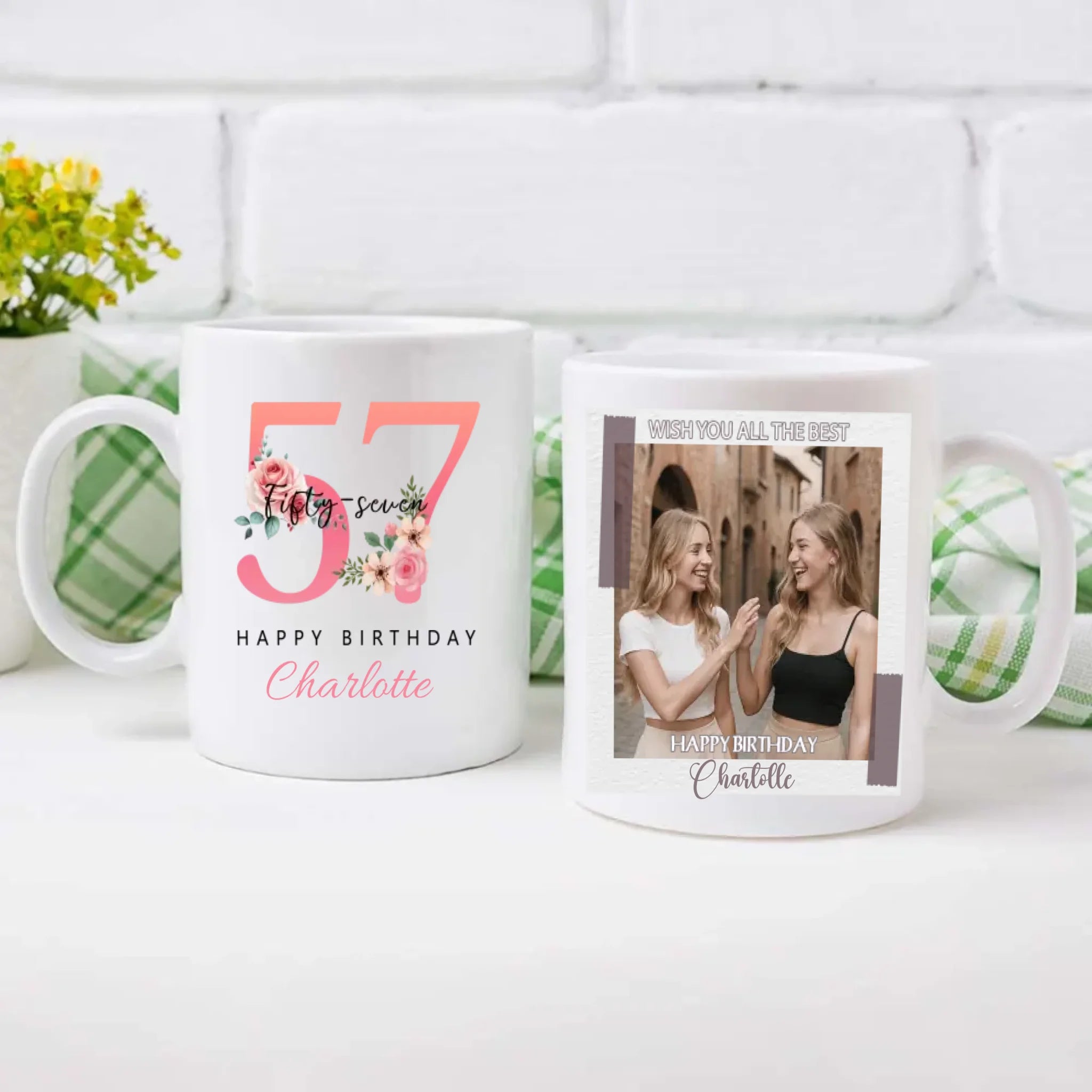 Personalized 57th Birthday Mug – A Heartfelt Gift That Says Wish You All The Best - 89Prints
