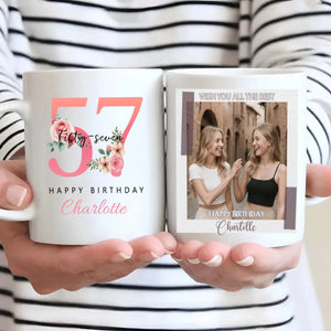Personalized 57th Birthday Mug – A Heartfelt Gift That Says Wish You All The Best - 89Prints