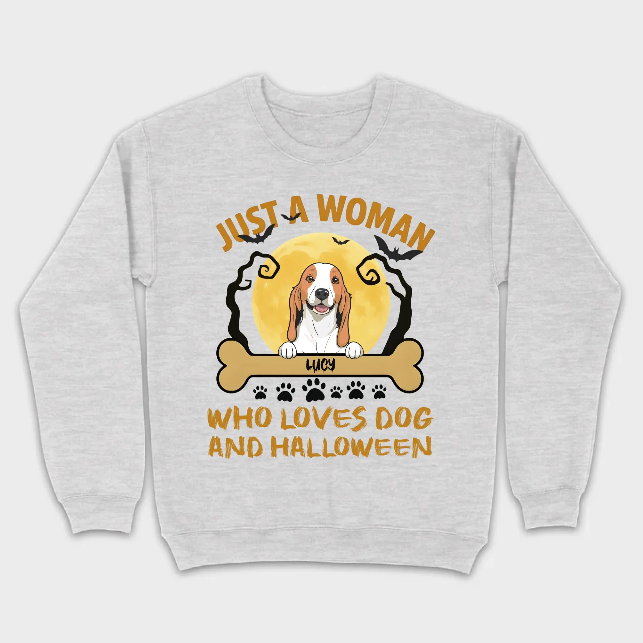 Personalized Dog Halloween T-Shirt | Just a Woman Who Loves Dog and Halloween - 89Prints