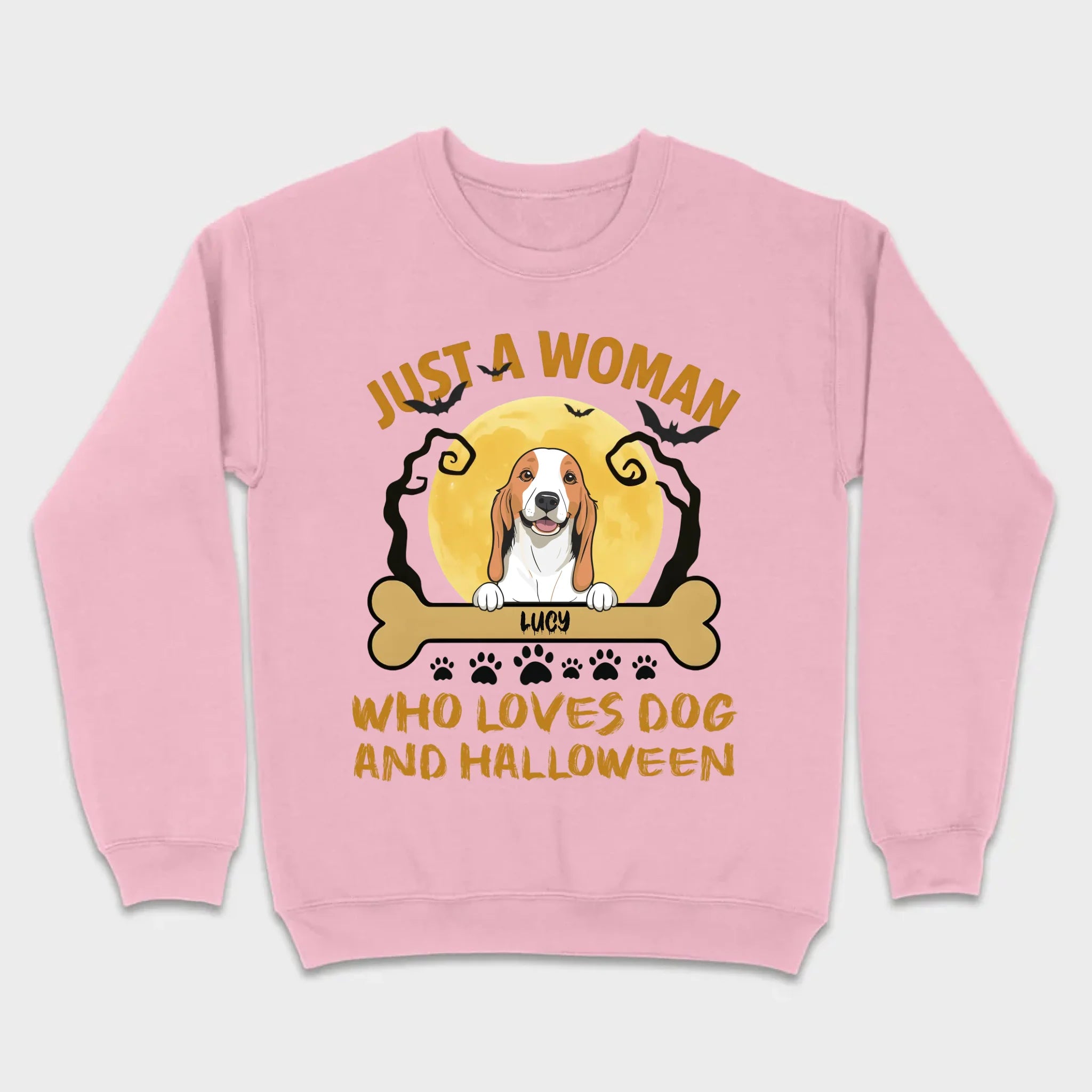 Personalized Dog Halloween T-Shirt | Just a Woman Who Loves Dog and Halloween - 89Prints