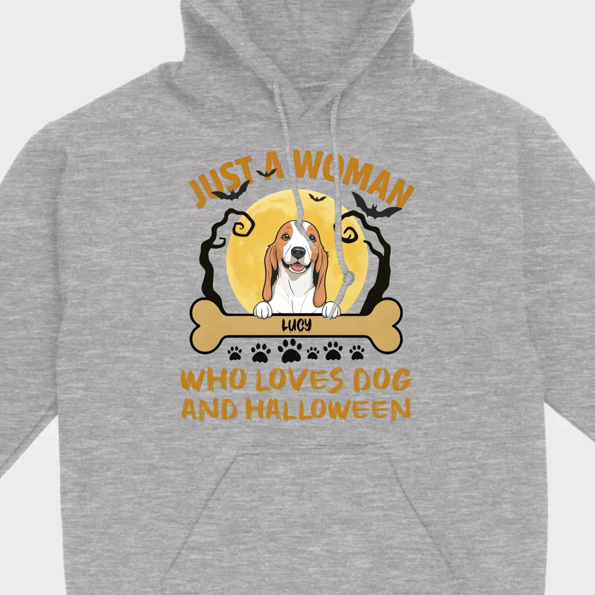 Personalized Dog Halloween T-Shirt | Just a Woman Who Loves Dog and Halloween - 89Prints