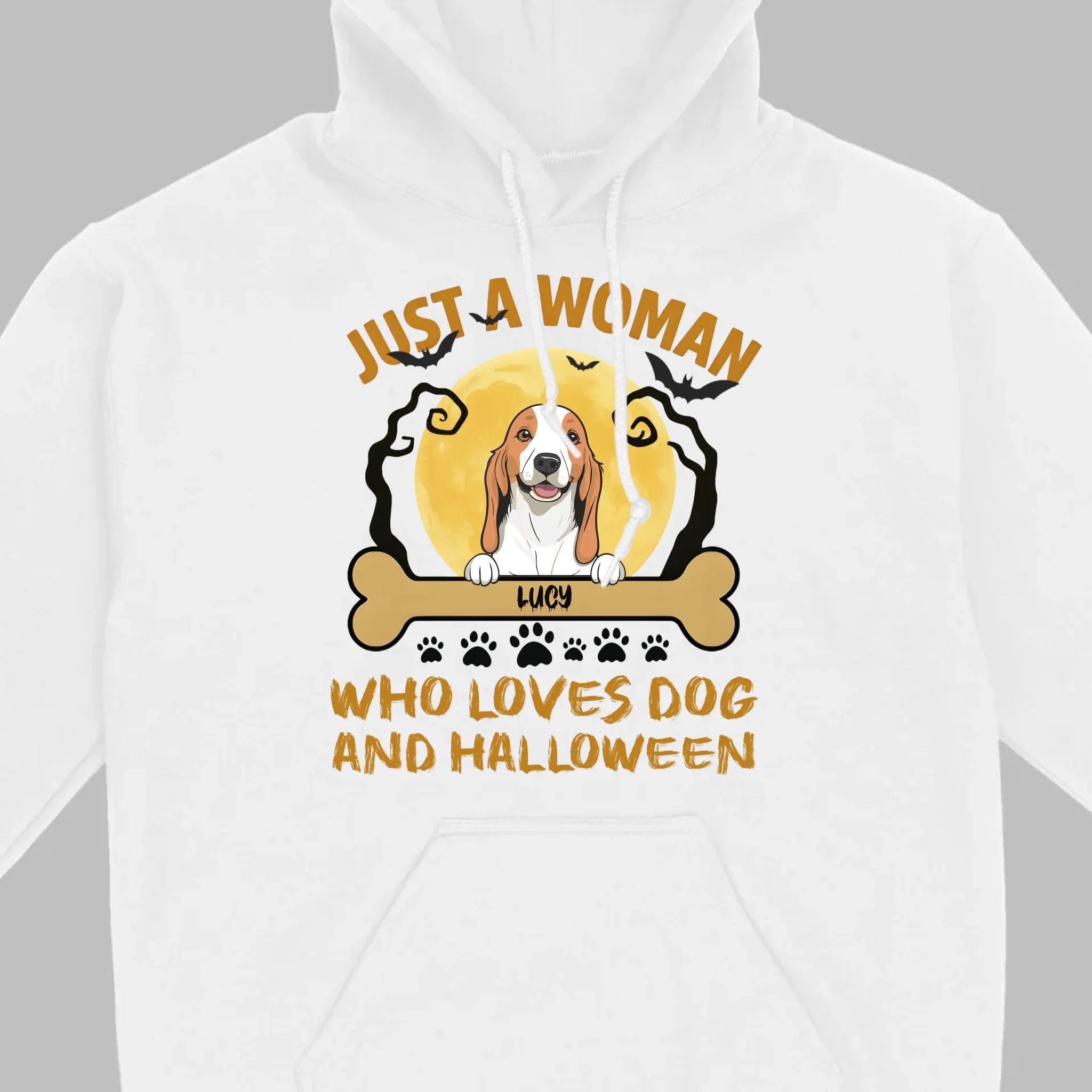Personalized Dog Halloween T-Shirt | Just a Woman Who Loves Dog and Halloween - 89Prints