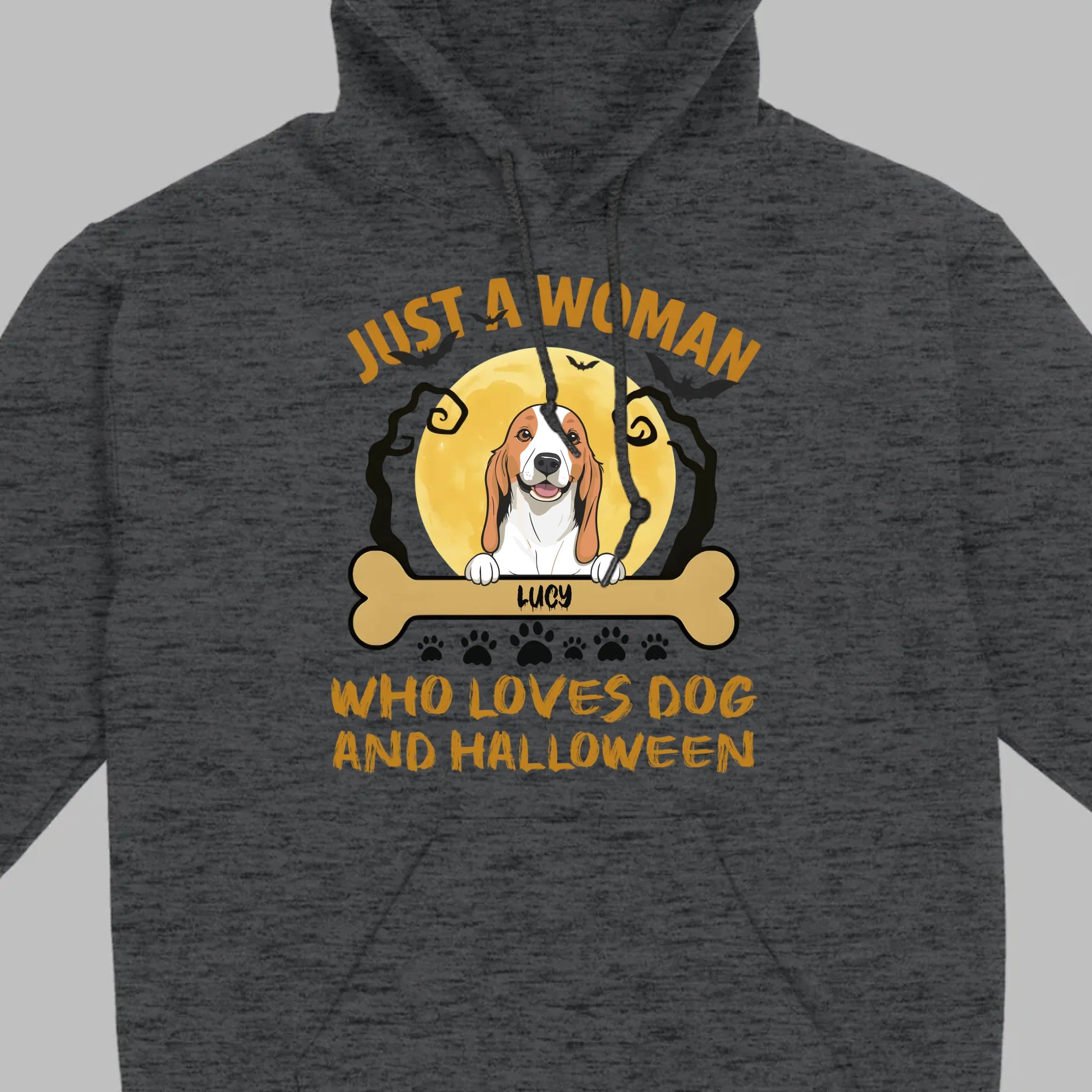 Personalized Dog Halloween T-Shirt | Just a Woman Who Loves Dog and Halloween - 89Prints