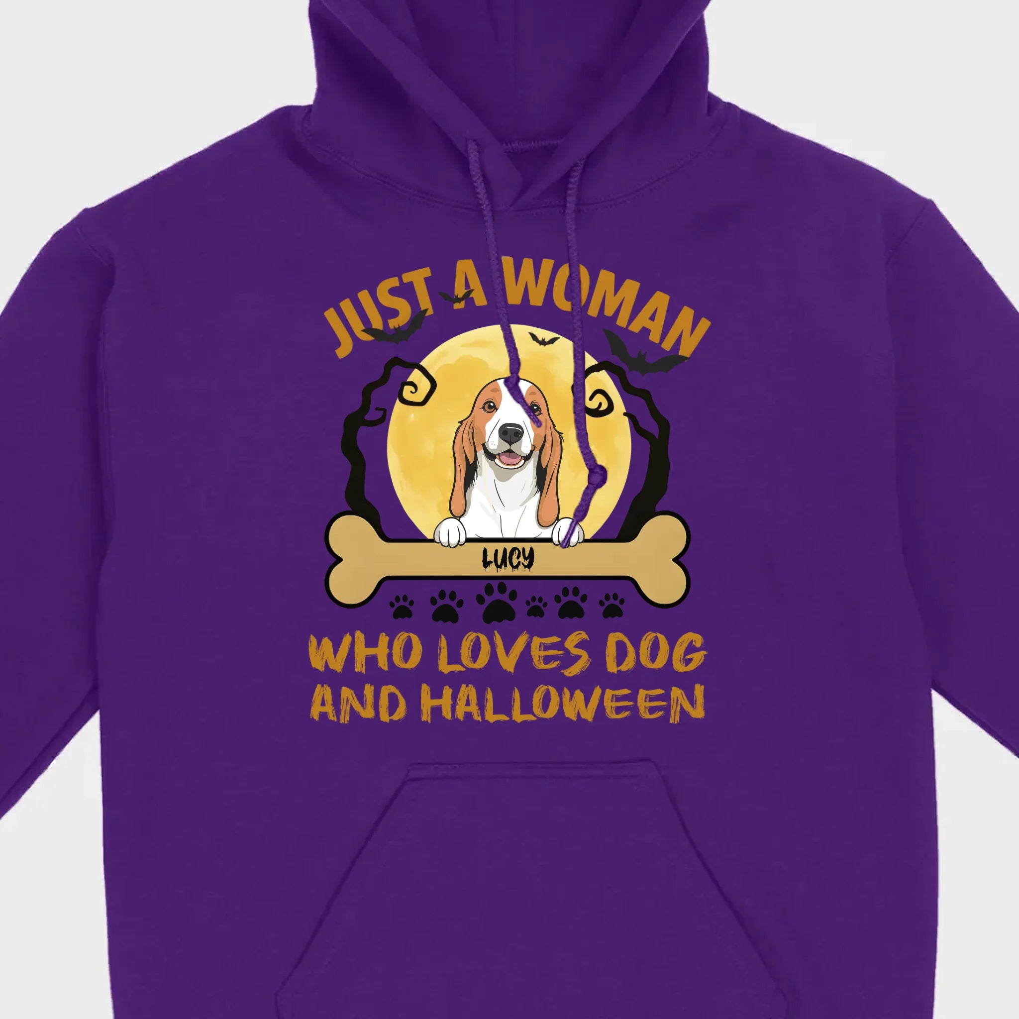 Personalized Dog Halloween T-Shirt | Just a Woman Who Loves Dog and Halloween - 89Prints