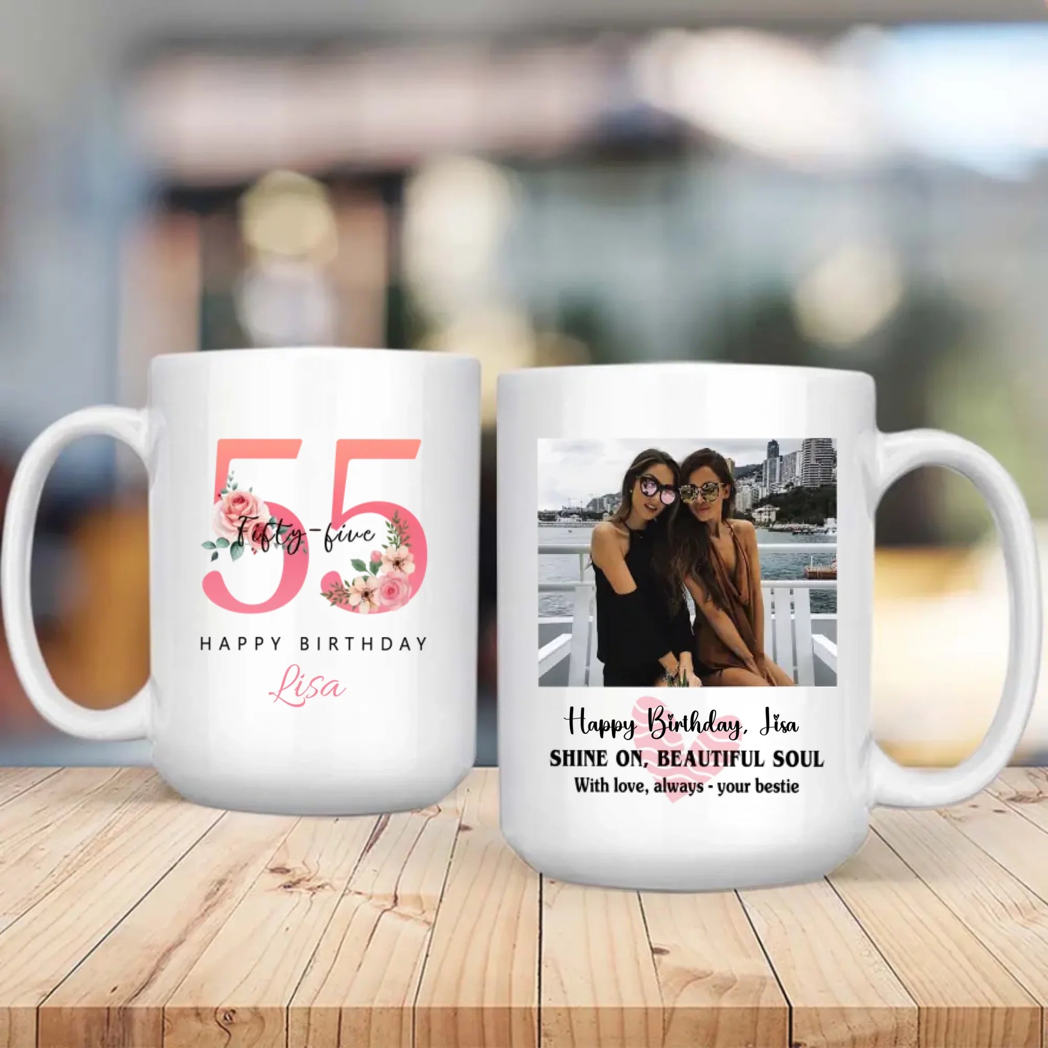 Lovely 55th Birthday Mug – Filled With Warm Wishes and Timeless Charm - 89Prints