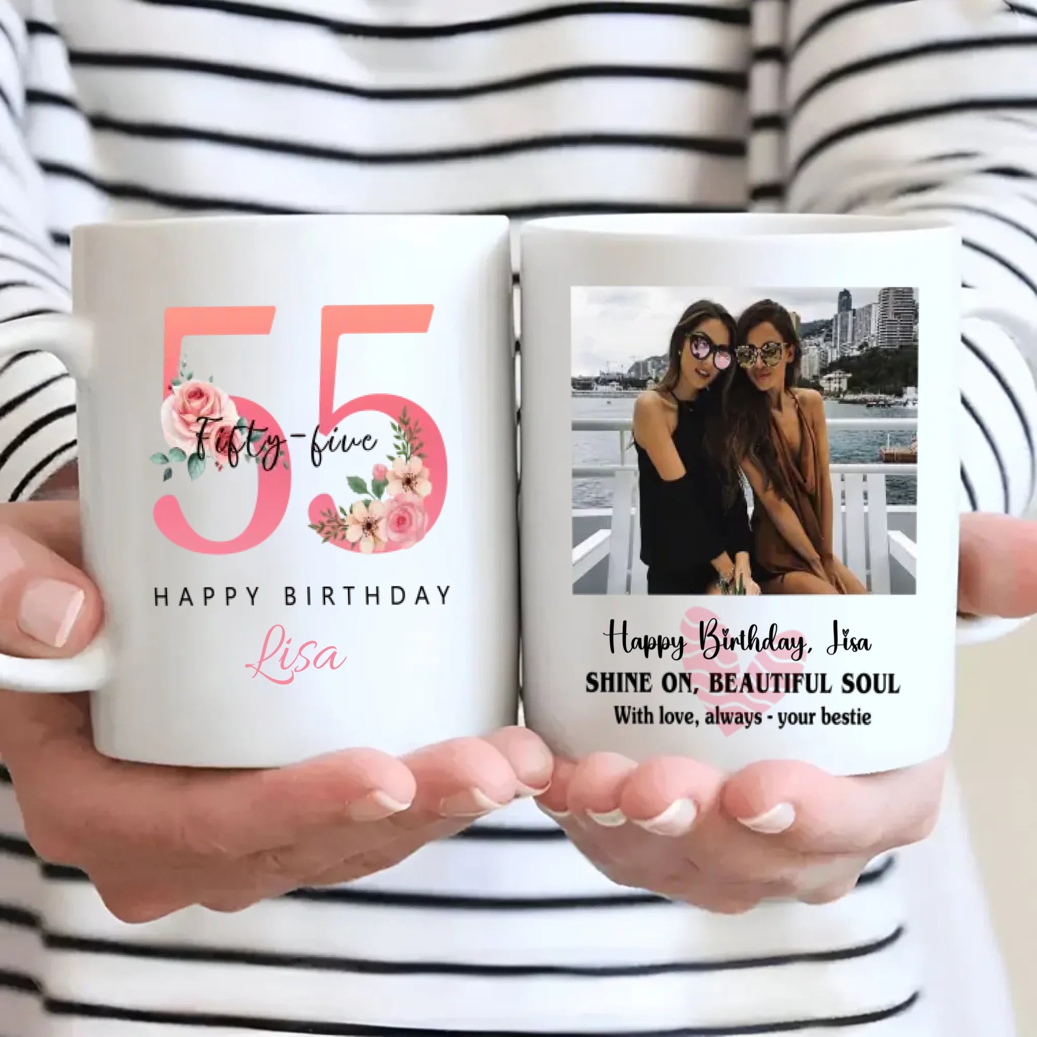 Lovely 55th Birthday Mug – Filled With Warm Wishes and Timeless Charm - 89Prints