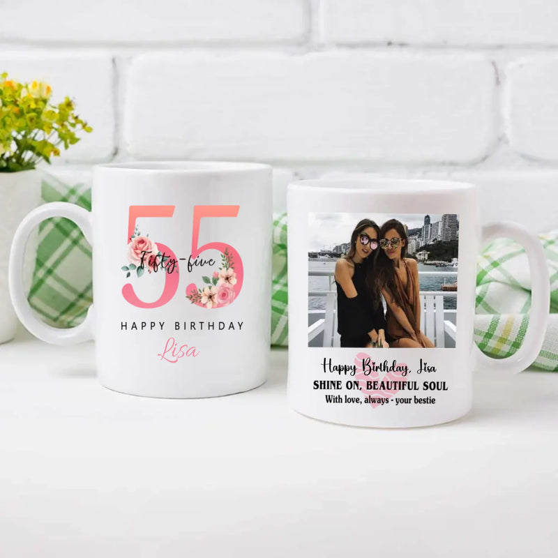 Lovely 55th Birthday Mug – Filled With Warm Wishes and Timeless Charm - 89Prints