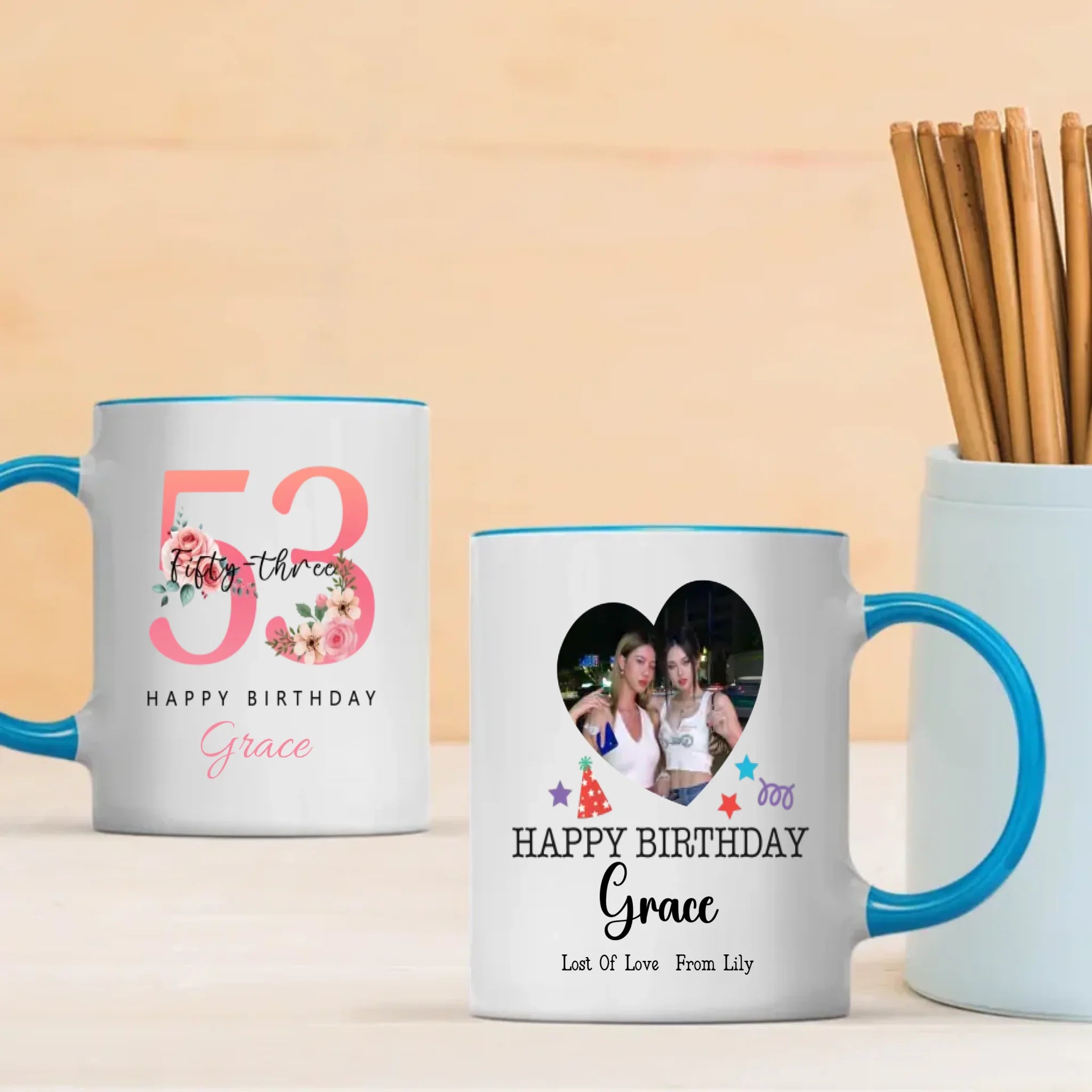 Elegant 53rd Birthday Mug – A Personalized Keepsake of Warm Memories - 89Prints