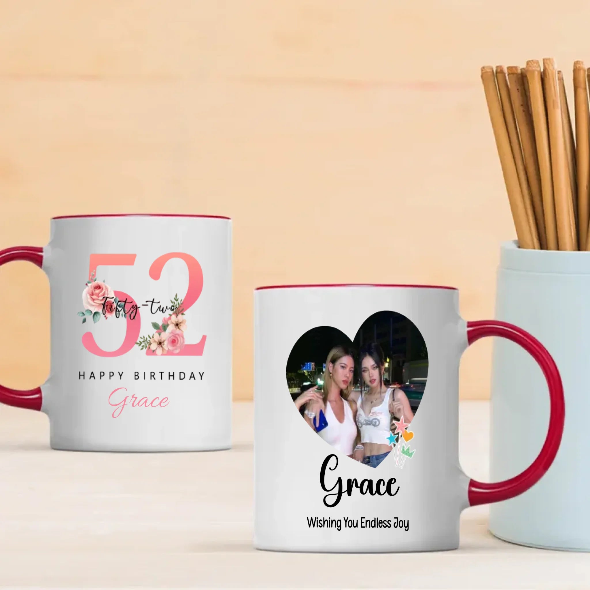 Gentle 52nd Birthday Mug – A Precious Personalized Gift Filled With Love - 89Prints