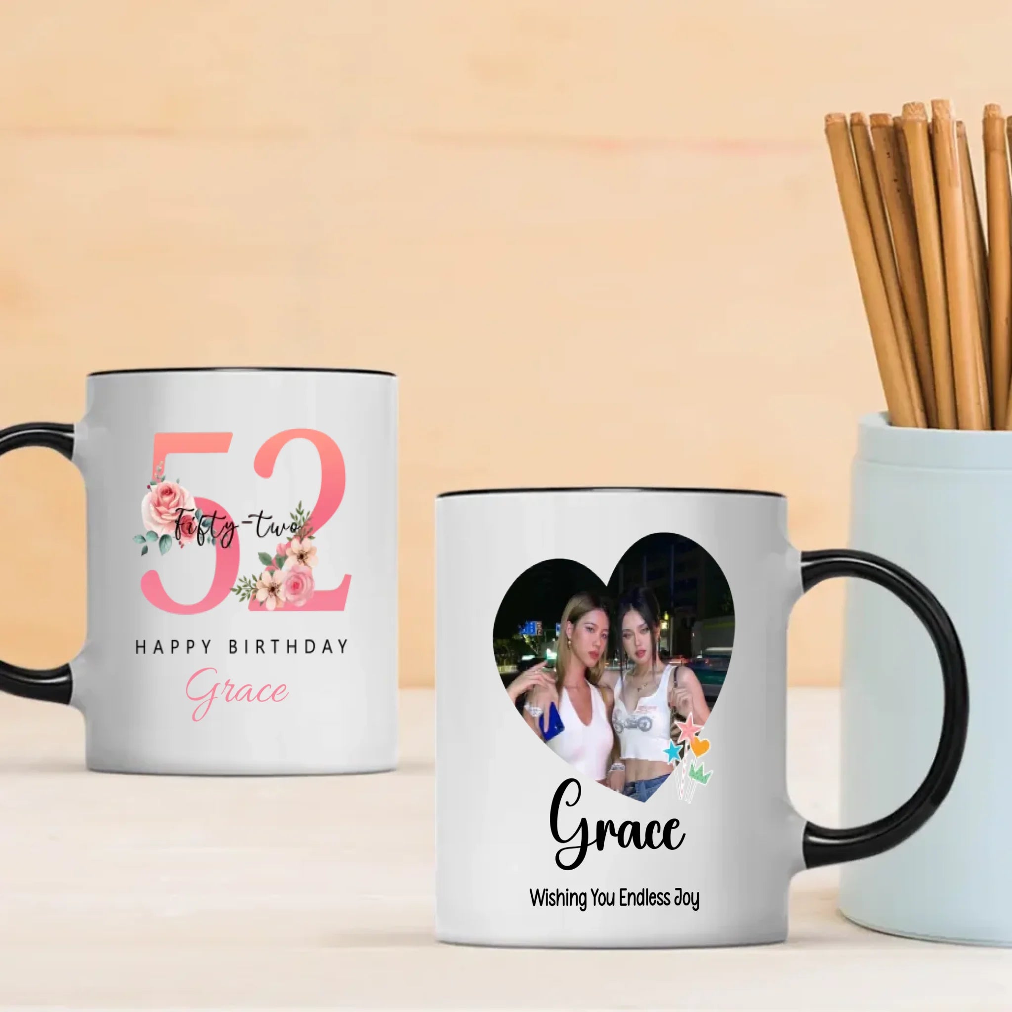 Gentle 52nd Birthday Mug – A Precious Personalized Gift Filled With Love - 89Prints