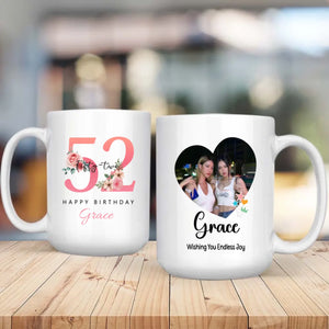 Gentle 52nd Birthday Mug – A Precious Personalized Gift Filled With Love - 89Prints