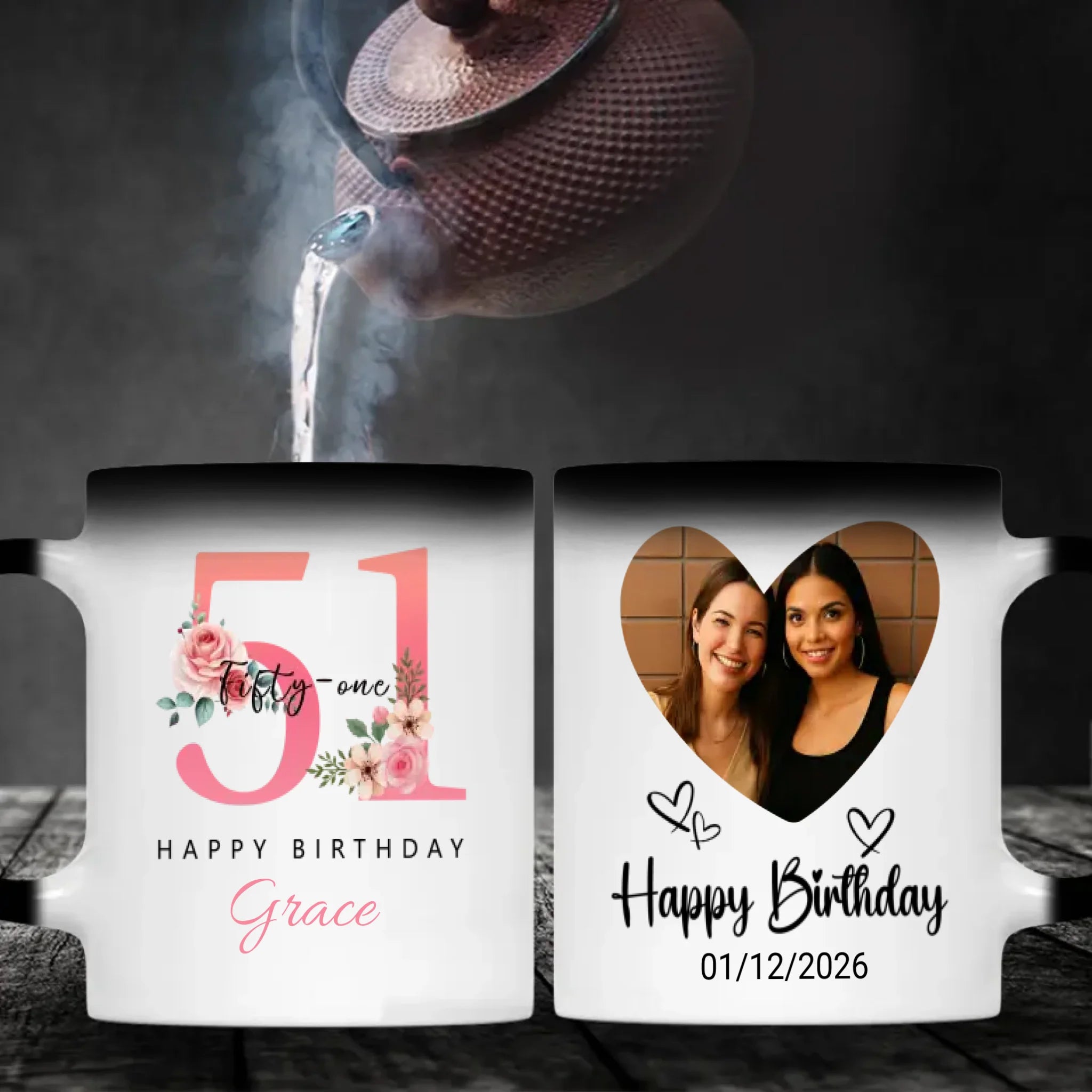 Lovely 51st Birthday Coffee Mug – A Precious Personalized Gift for Her - 89Prints