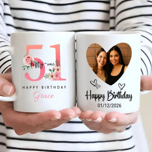 Lovely 51st Birthday Coffee Mug – A Precious Personalized Gift for Her - 89Prints