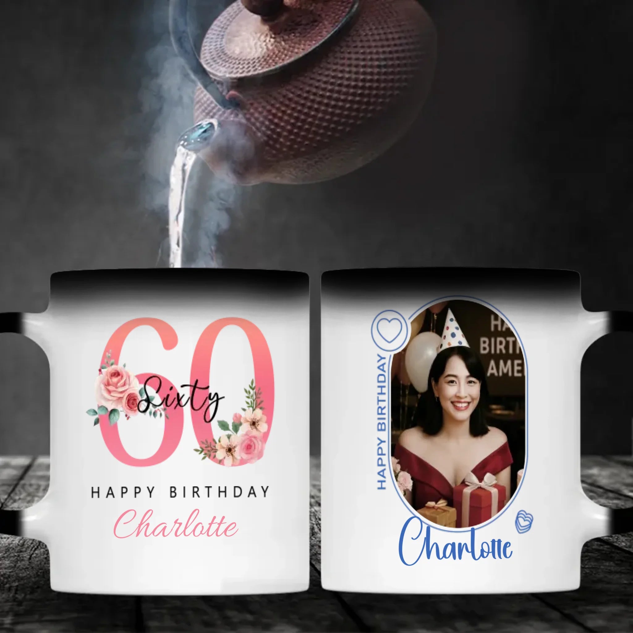 Personalized Magic Mug – Heartfelt Gift For Her 60th Milestone - 89Prints