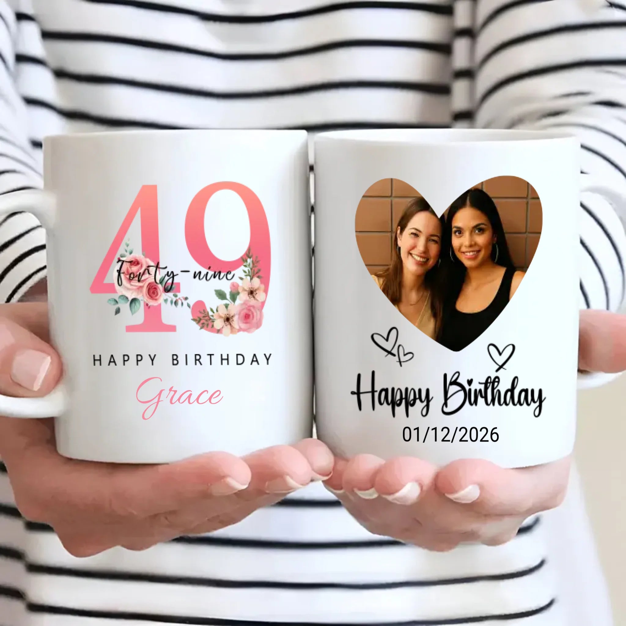 Elegant 49th Birthday Mug – Personalized Gift to Celebrate a Beautiful Soul - 89Prints