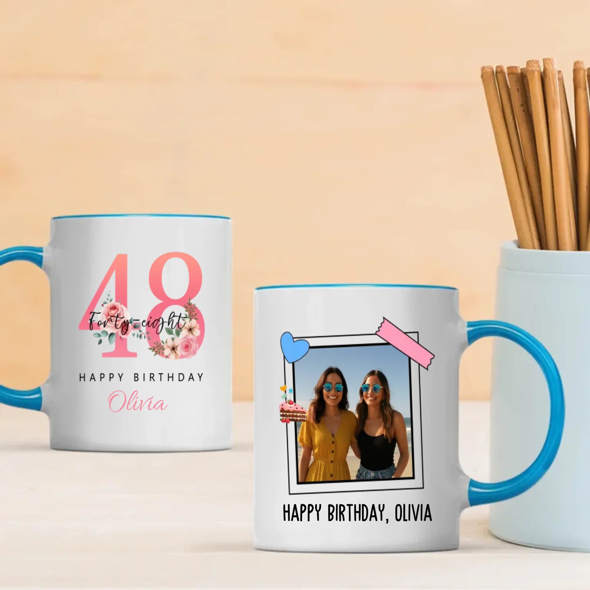 Lovely 48th Birthday Mug – Elegant Personalized Gift for a Beautiful Soul - 89Prints