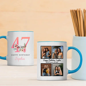 Charming 47th Birthday Mug – Elegant Personalized Gift of Love and Joy - 89Prints