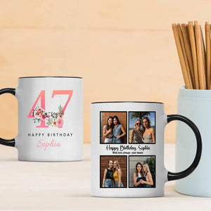 Charming 47th Birthday Mug – Elegant Personalized Gift of Love and Joy - 89Prints
