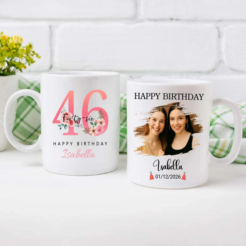Elegant 46th Birthday Mug – Thoughtful Personalized Gift Full of Love - 89Prints