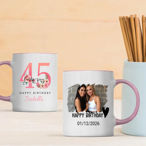 Lovely 45th Birthday Mug – Elegant Personalized Gift for a Special Celebration - 89Prints