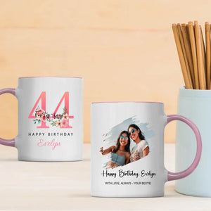 Vibrant 44th Birthday Mug – Fun Personalized Gift for Bright Souls - 89Prints
