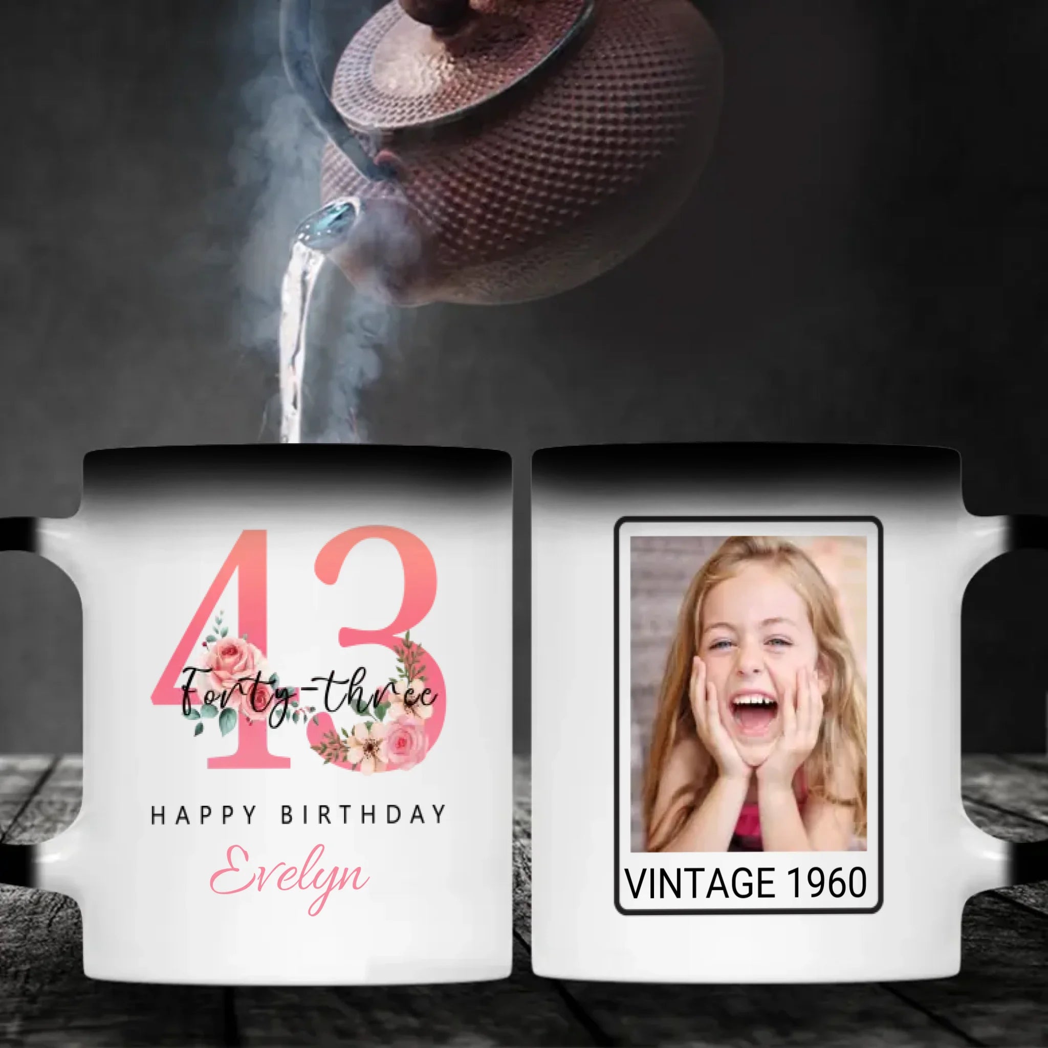 Stylish 43rd Birthday Mug – Fun and Modern Personalized Gift Idea - 89Prints
