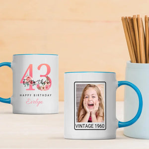 Stylish 43rd Birthday Mug – Fun and Modern Personalized Gift Idea - 89Prints