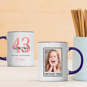 Stylish 43rd Birthday Mug – Fun and Modern Personalized Gift Idea - 89Prints