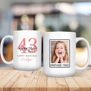 Stylish 43rd Birthday Mug – Fun and Modern Personalized Gift Idea - 89Prints