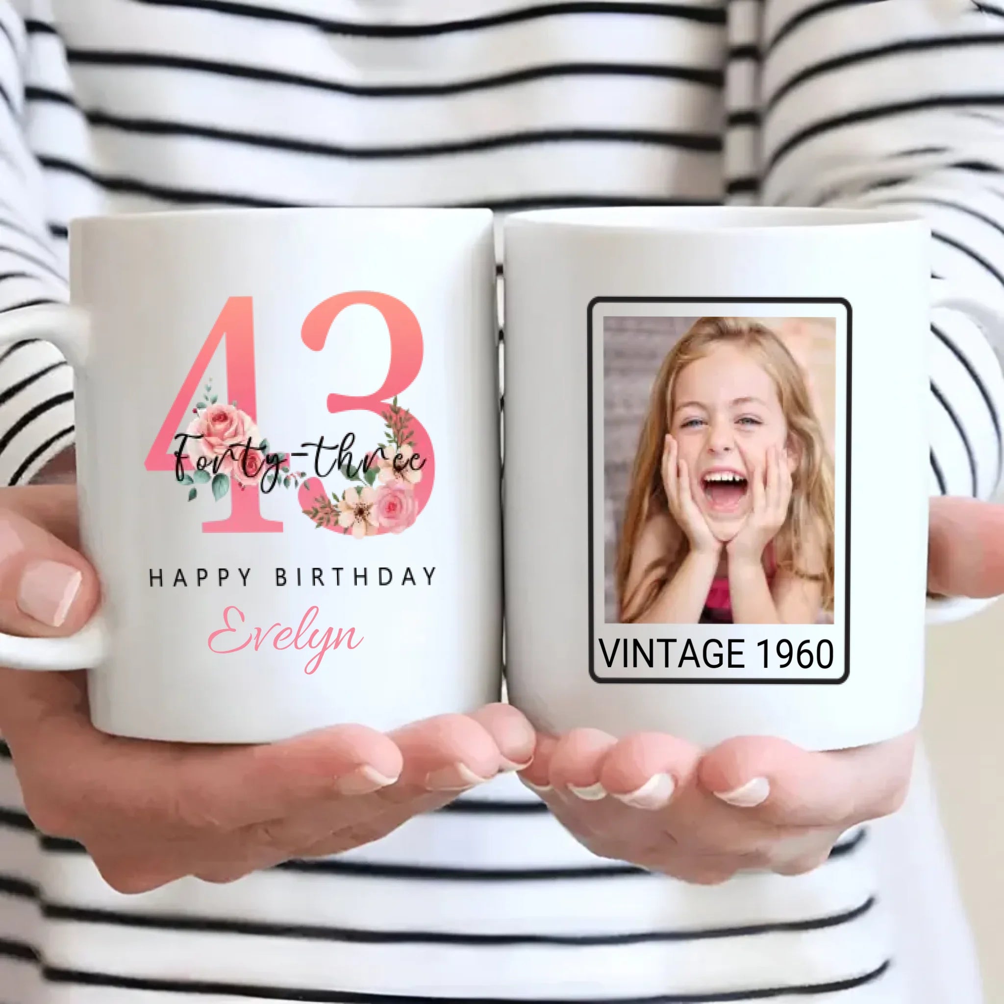 Stylish 43rd Birthday Mug – Fun and Modern Personalized Gift Idea - 89Prints