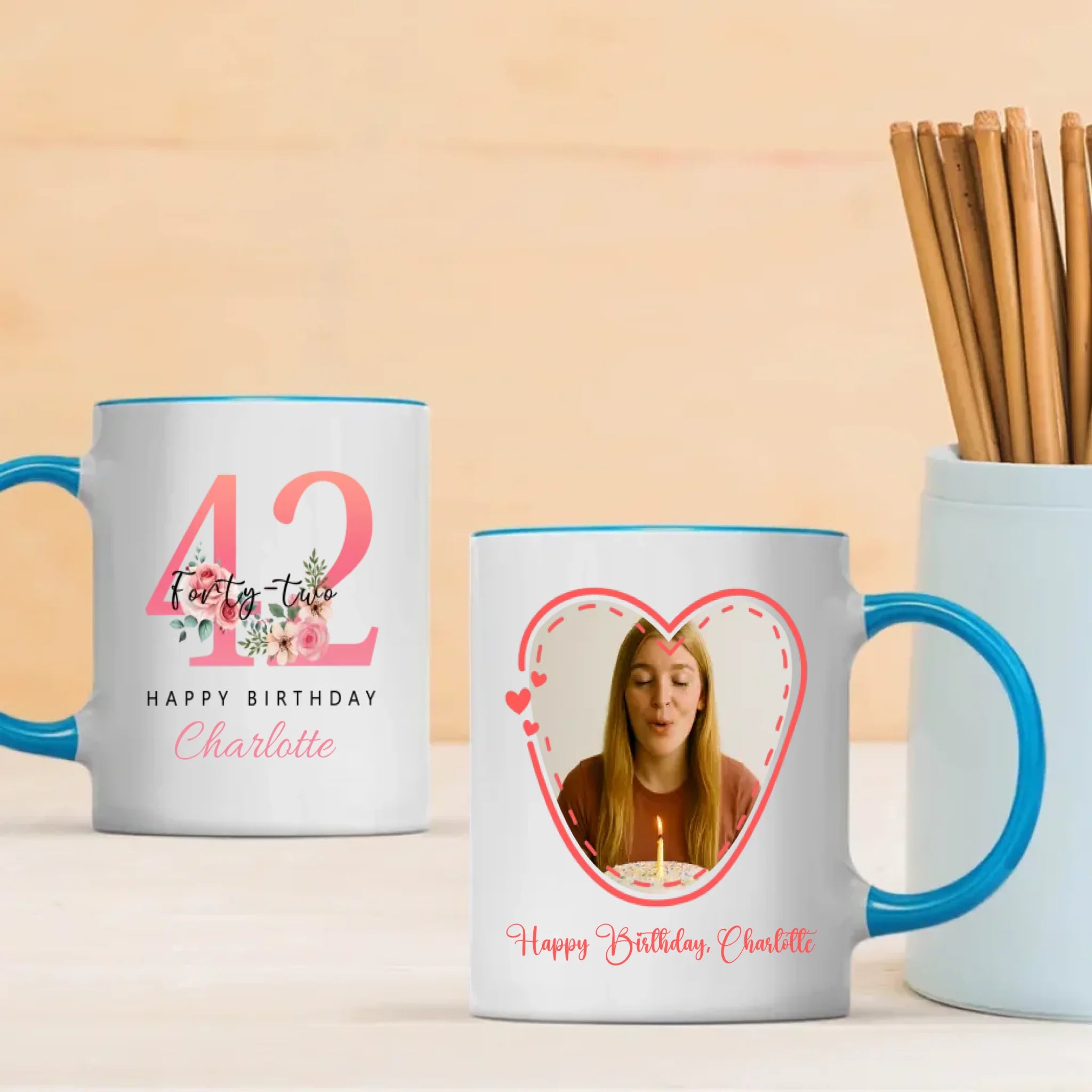 Chic 42nd Birthday Mug – Fun Personalized Coffee Gift for Happy Souls - 89Prints