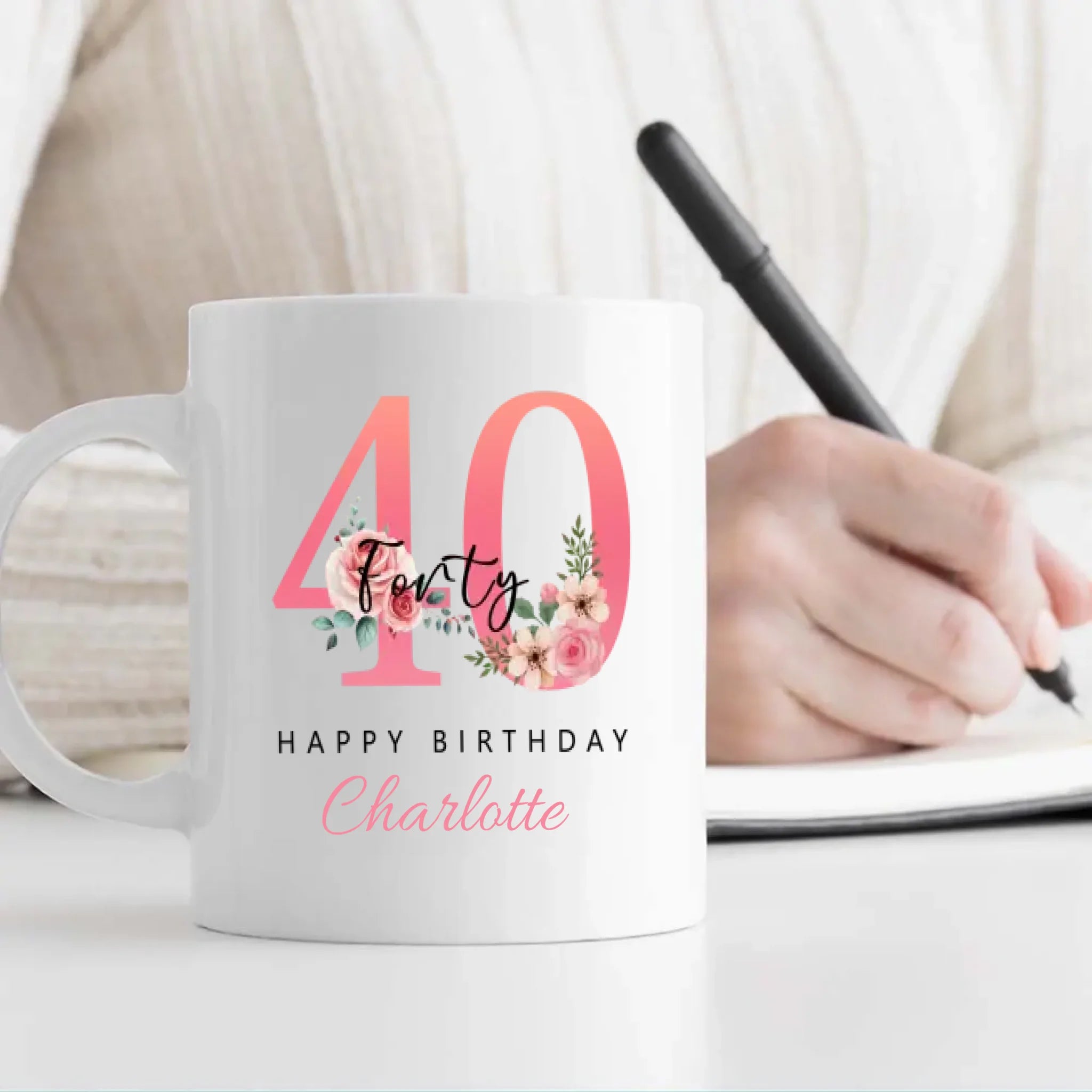 Funny 40th Birthday Mug – Cheers to 40 and Still Fabulous - 89Prints