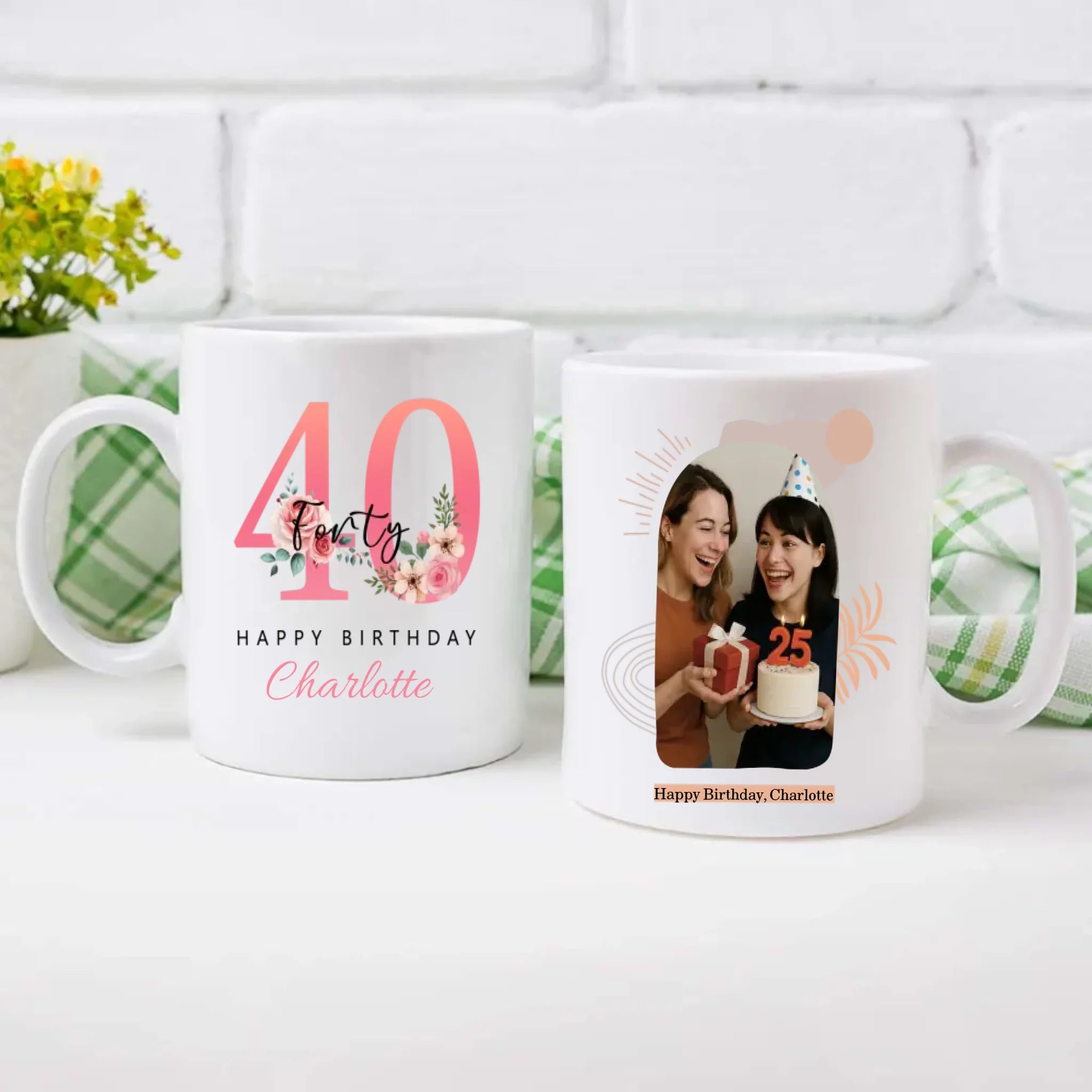 Funny 40th Birthday Mug – Cheers to 40 and Still Fabulous - 89Prints