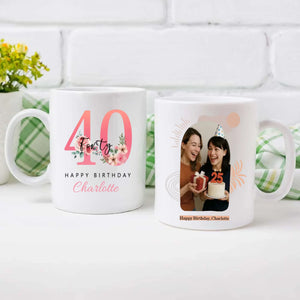 Funny 40th Birthday Mug – Cheers to 40 and Still Fabulous - 89Prints