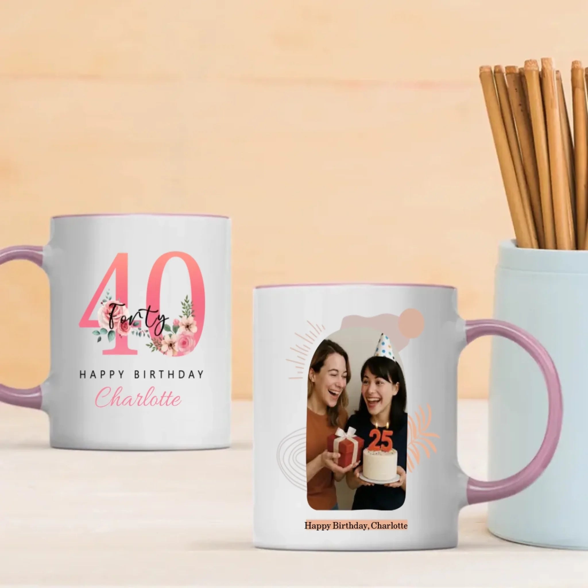 Funny 40th Birthday Mug – Cheers to 40 and Still Fabulous - 89Prints