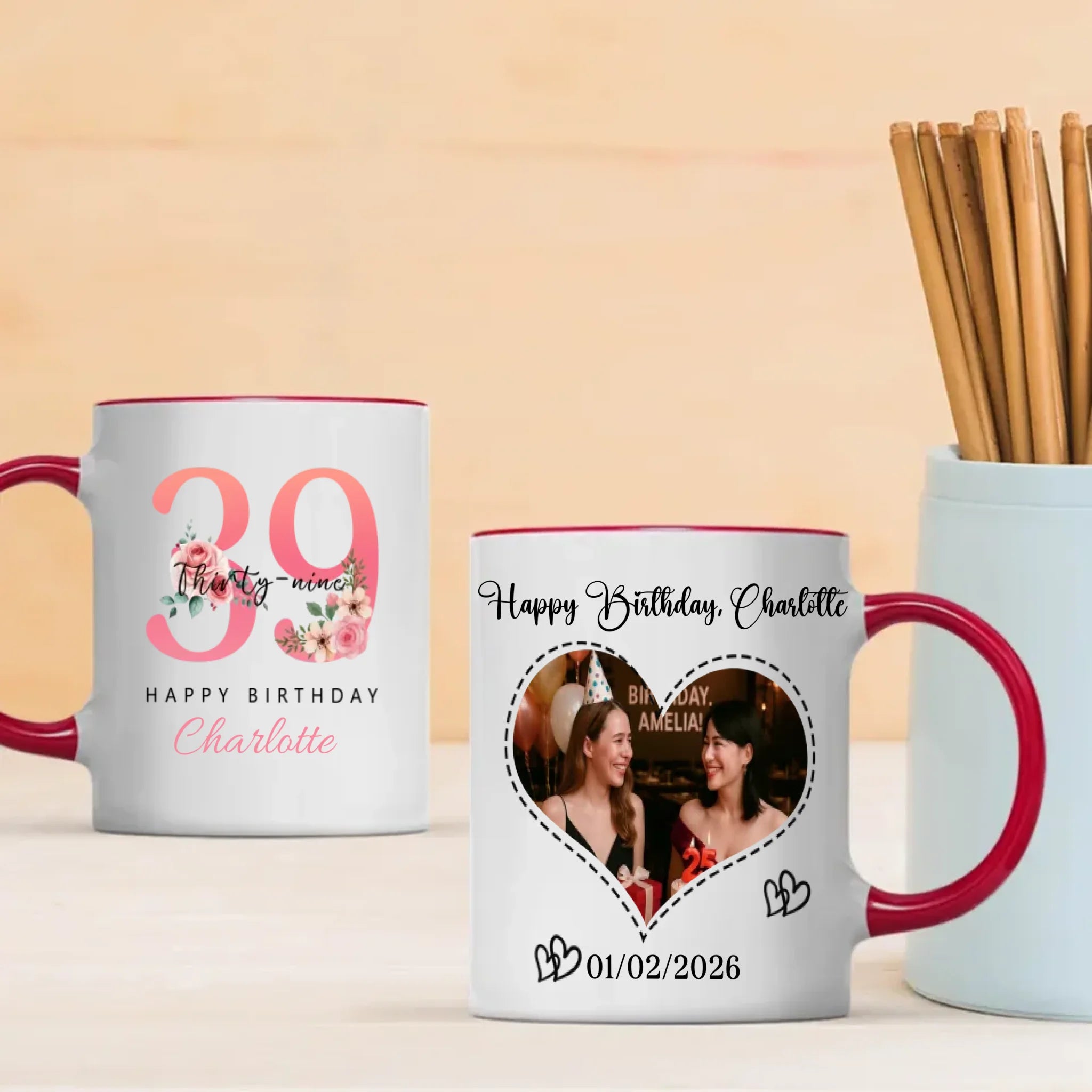 39th Anniversary Luxury Magic Mug – Minimalist Gift for Loved Ones - 89Prints