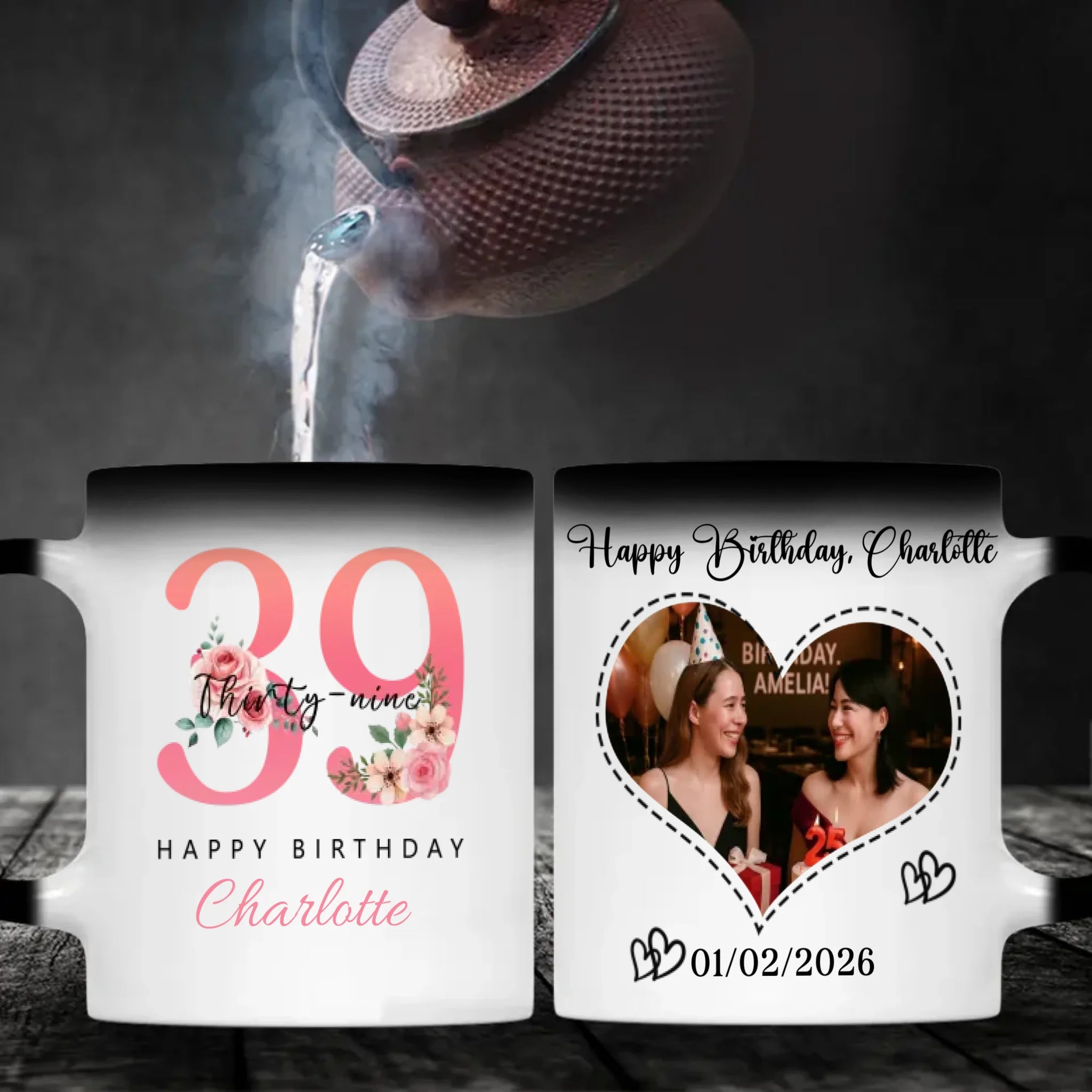 39th Anniversary Luxury Magic Mug – Minimalist Gift for Loved Ones - 89Prints
