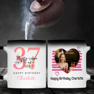 Simple 37th Birthday Mug – Minimalist Custom Name Gift - 89Prints