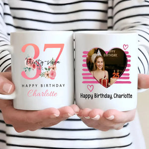 Simple 37th Birthday Mug – Minimalist Custom Name Gift - 89Prints