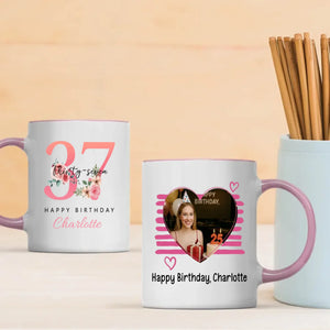 Simple 37th Birthday Mug – Minimalist Custom Name Gift - 89Prints
