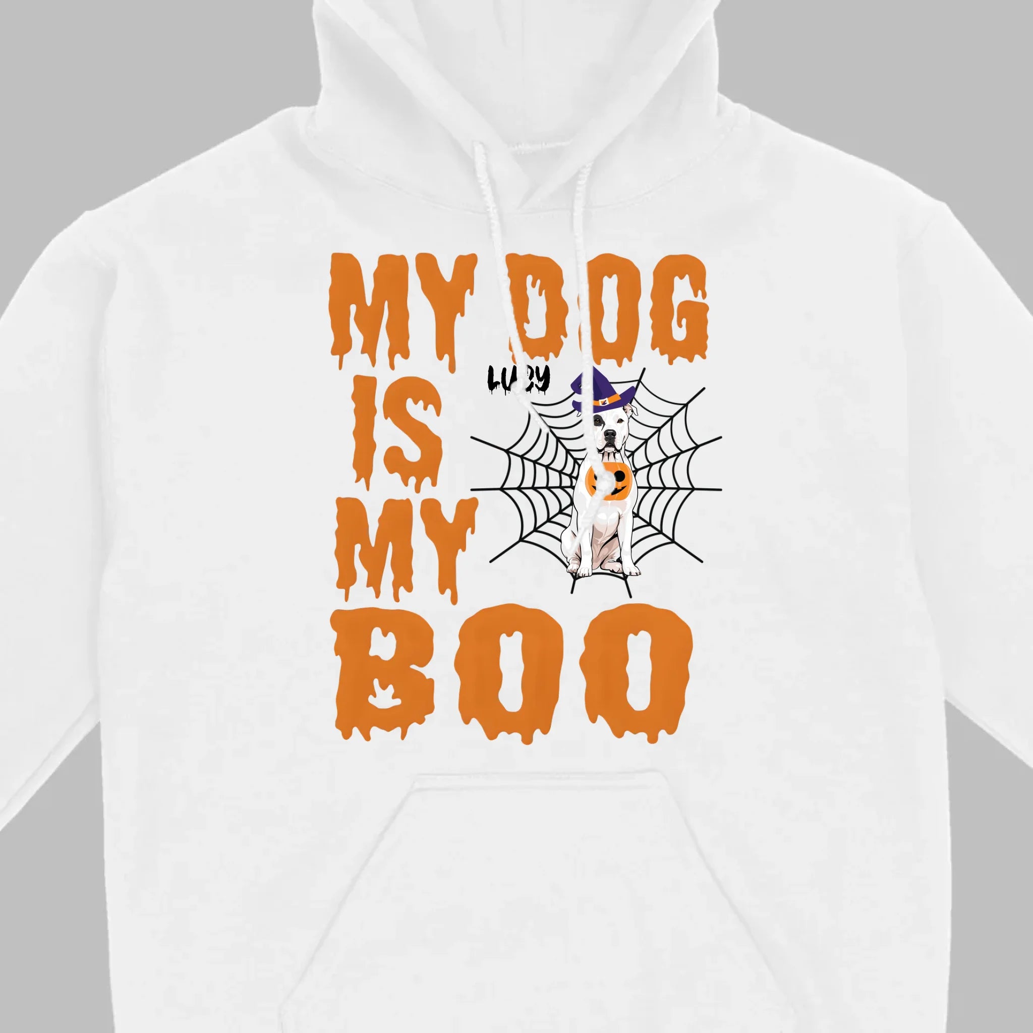 My Dog Is My Boo Halloween Shirt – Custom Dog Name Tee for Dog Lovers - 89Prints