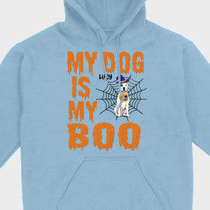My Dog Is My Boo Halloween Shirt – Custom Dog Name Tee for Dog Lovers - 89Prints
