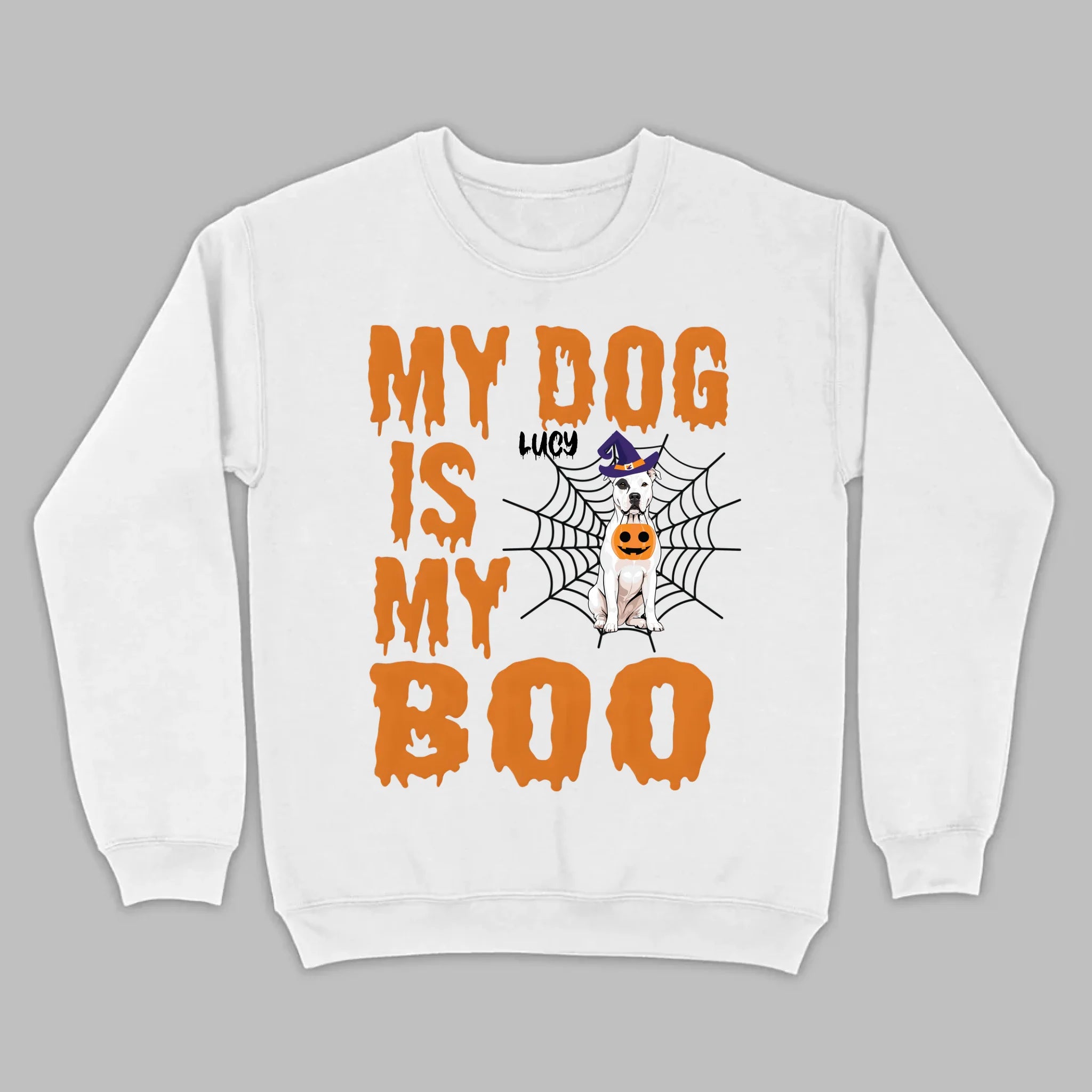 My Dog Is My Boo Halloween Shirt – Custom Dog Name Tee for Dog Lovers - 89Prints