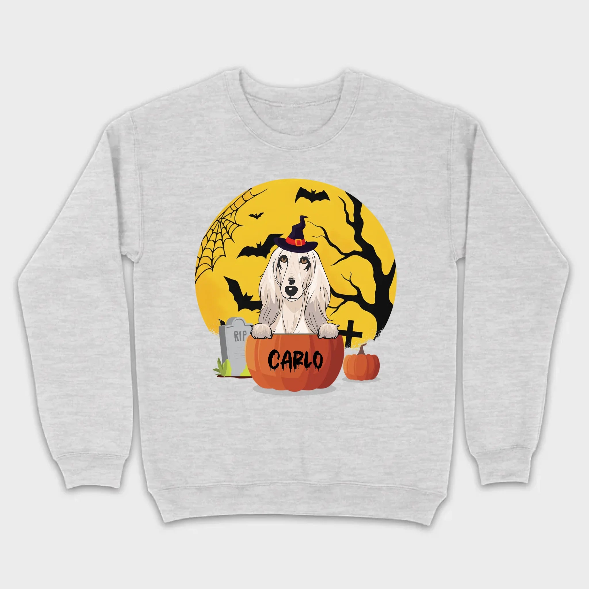 Personalized Halloween Dog Shirt – Custom Dog Name Pumpkin Tee - 89Prints
